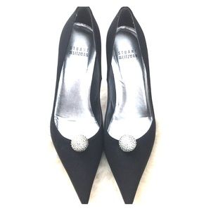 Vintage Stuart Weitzman black pointy toe pumps